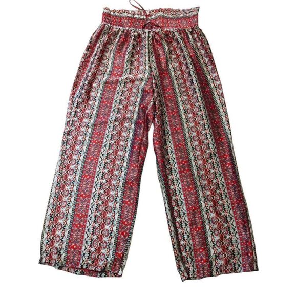 SHEIN VCAY Plus Floral Print Wide Leg Pants Sz 1XL - Picture 3 of 7